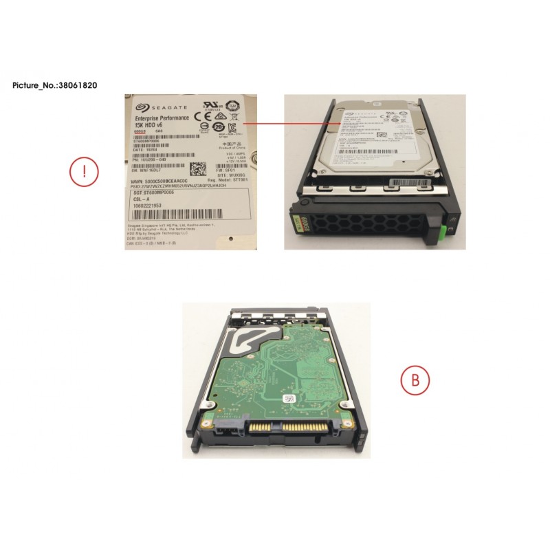 38061820 - HD SAS 12G 600GB 15K HOT PL 2.5" EP