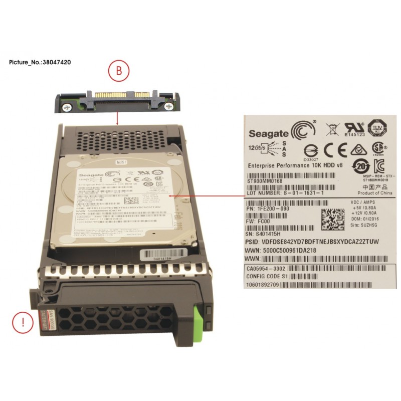 38047420 - DX S2 HD SAS 900G 10K 2.5