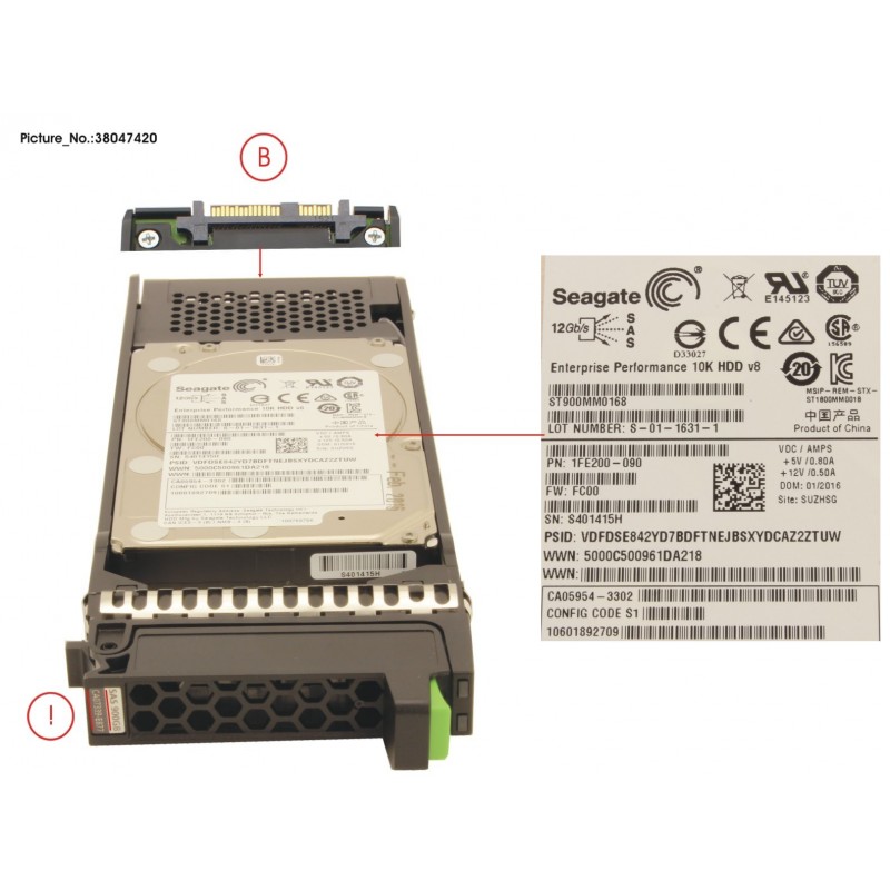38047420 - DX S2 HD SAS 900G 10K 2.5
