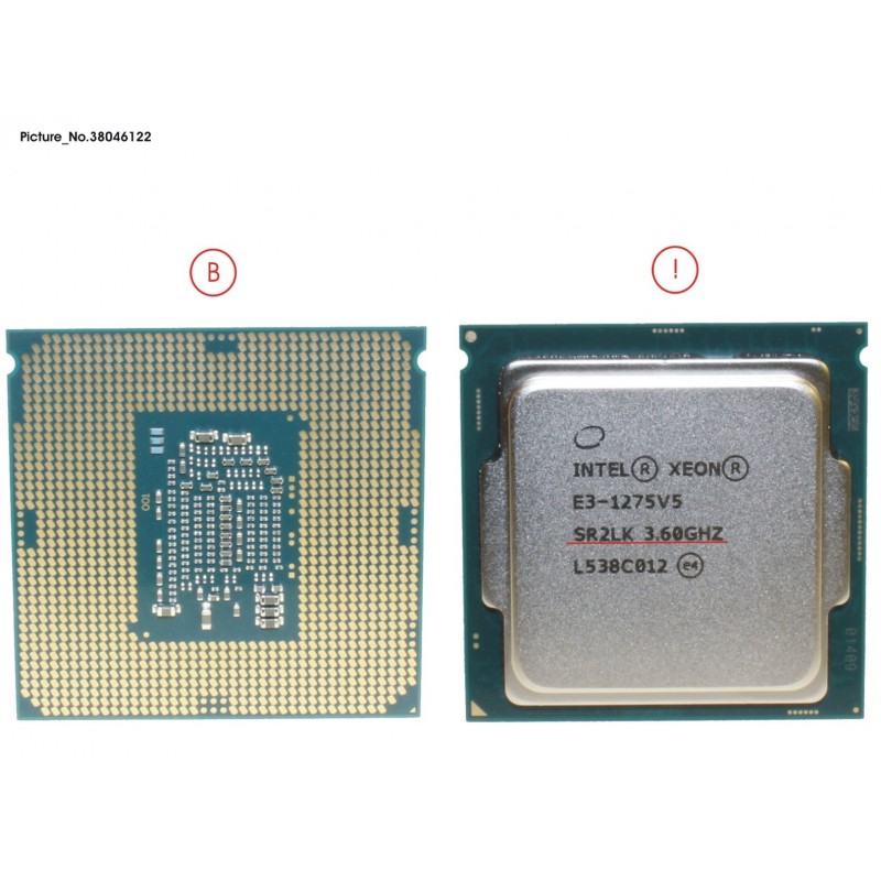 38046122 - CPU XEON E3-1275V5 3.6GHZ 80W