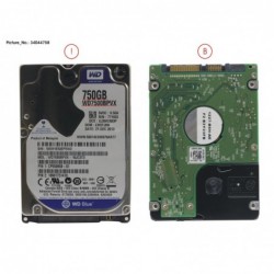 34044758 - HDD 750GB SATA2-5 S3 5,4K/WD 4K-AF