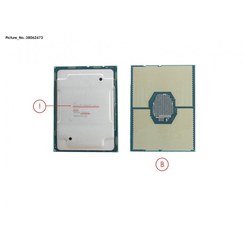 38062473 - CPU INTEL XEON GOLD 6134 3200 130W