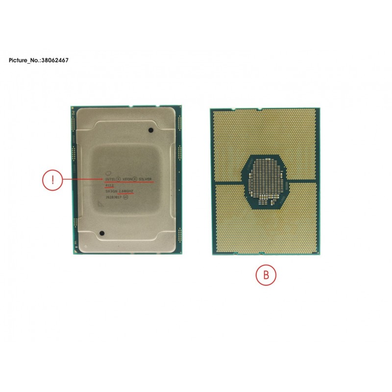 38062467 - CPU INTEL XEON SILVER 4112 2600 85W