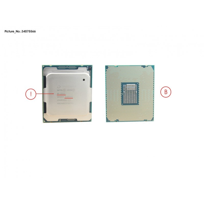 34075566 - CPU XEON W-2223 4C 3.6GHZ 120W