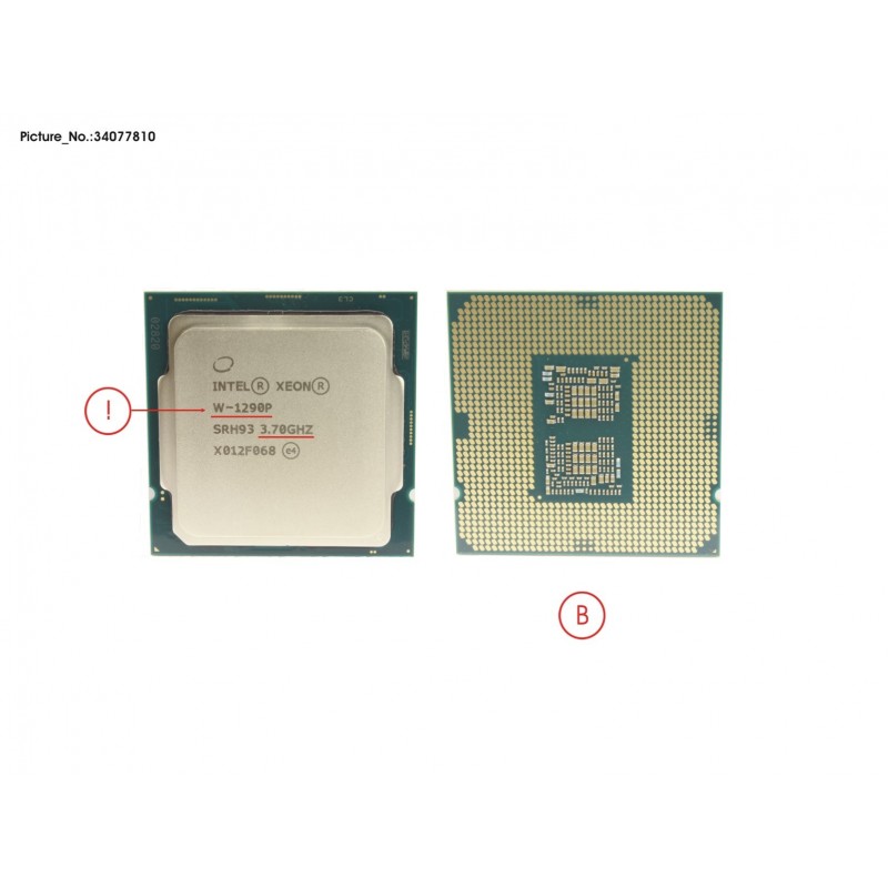 34077810 - CPU INTEL XEON W-1290P 3,7 GHZ 125W