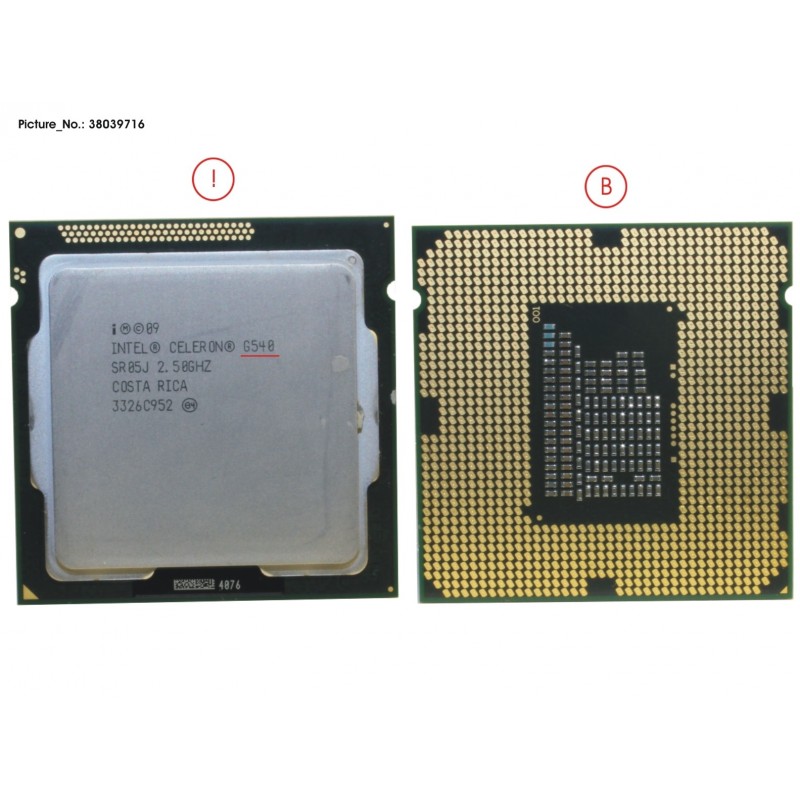38039716 - TP7K INTEL G540 CPU