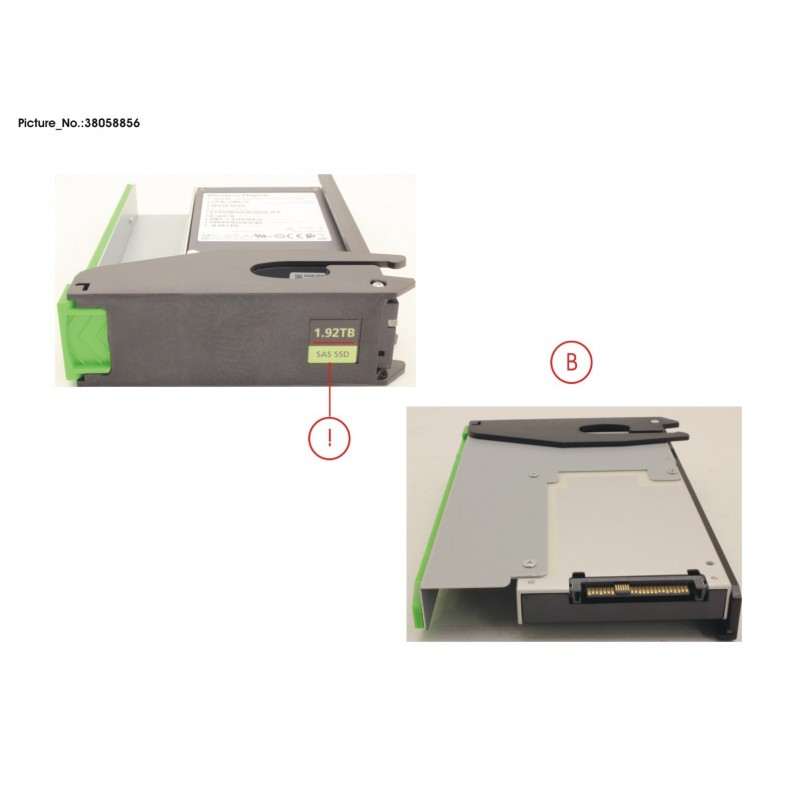 38058856 - JX60 S2 MLC SSD 1.92TB 1DWPD SPARE