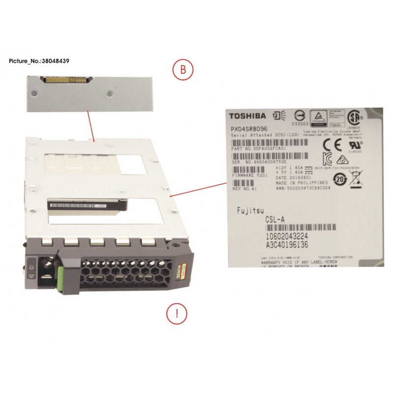 38048439 - SSD SAS 12G 960GB READ-INT. 3.5' H-P EP