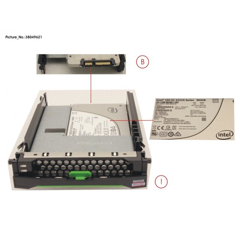 38049621 - SSD SATA 6G 960GB READ-INT. 3.5' H-P EP