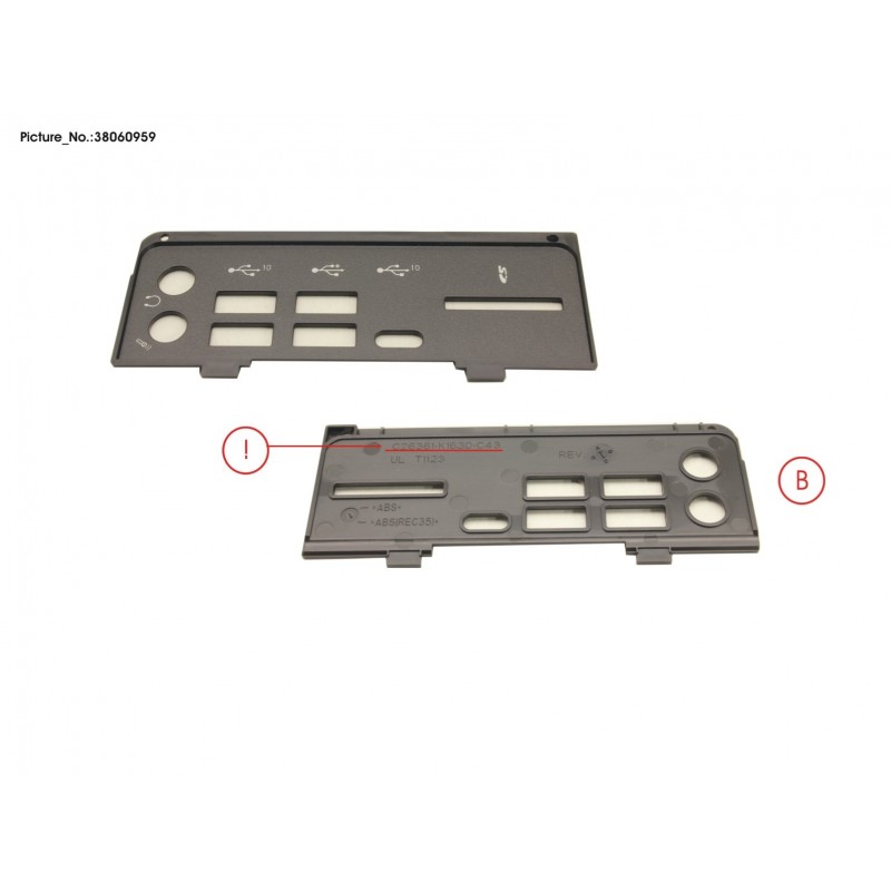 38060959 - FRONT I/O SUB BEZEL