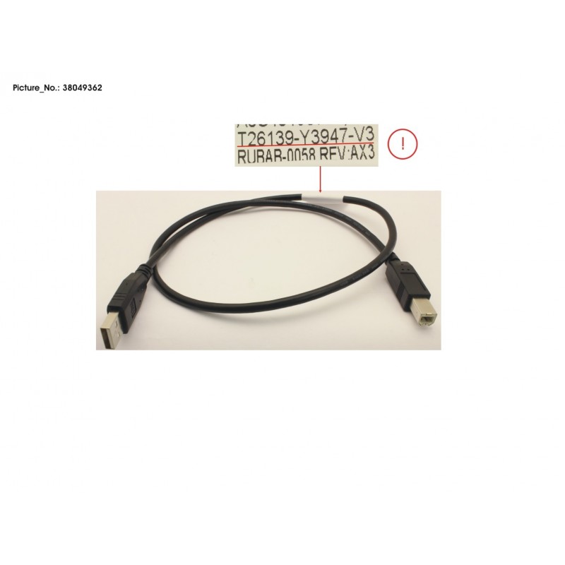 38049362 - CABLE USB A - USB B 600