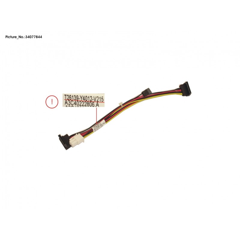 34077844 - CABLE SATA 3P (15PN+15PN+6PN)