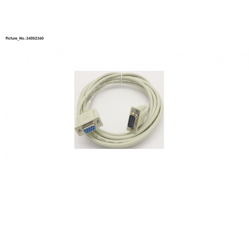 34052360 - CABLE, RS-232, DB9F-DB9M, 3.5M