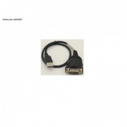 34076027 - CBL ASSY,USB A-RS232 DB9F,1 PORT,450MM