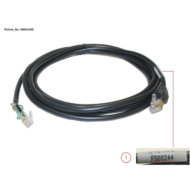 38044350 - PRINTER TO CASHDRAWER CABLE 3M BLACK