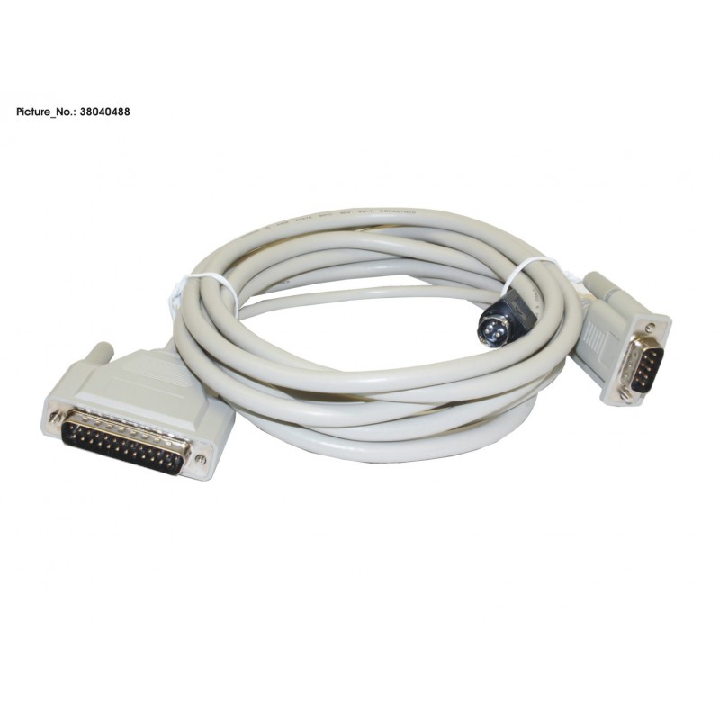 38040488 - PRINTER CABLE RS232 & POWER 3M WHITE