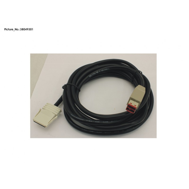 38049301 - CBL PTR CT10-11 USB,3.8M,BLK
