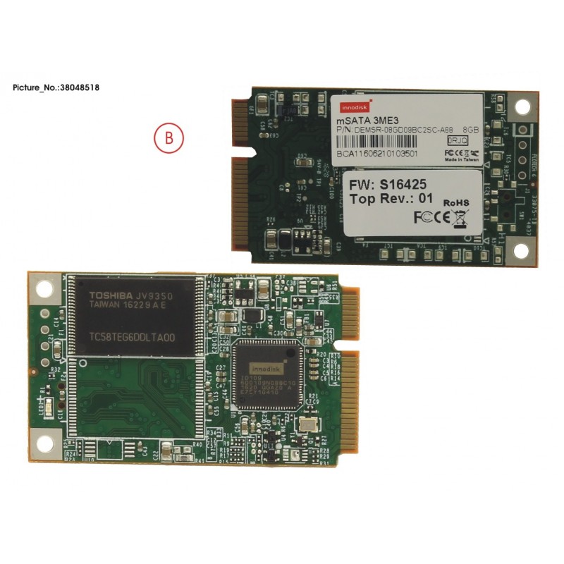 38048518 - SSD M-SATA 8GB (MLC)