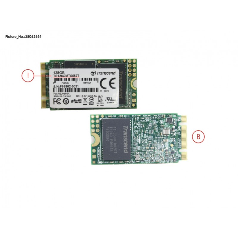 38062651 - SSD M2.2242 SATA 128GB 3DTLC