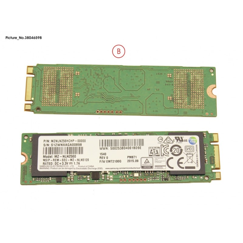 38046598 - SSD S3 M.2 2280 PM871 256GB