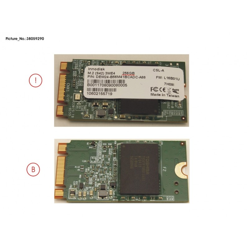 38059290 - SSD SATA 6G 256GB M.2 N H-P