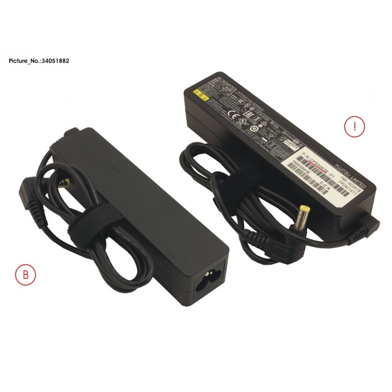 34051882 - AC-ADAPTER 19V 65W (3PIN, STICK TYPE)