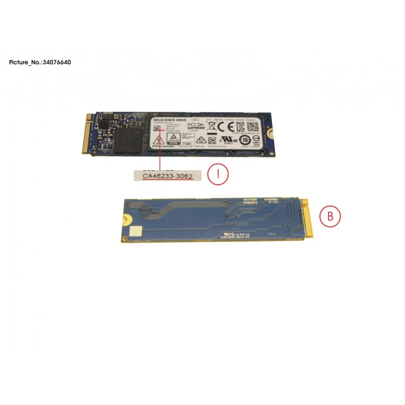 34076640 - SSD PCIE M.2 2280 TOS 512GB(FDE)