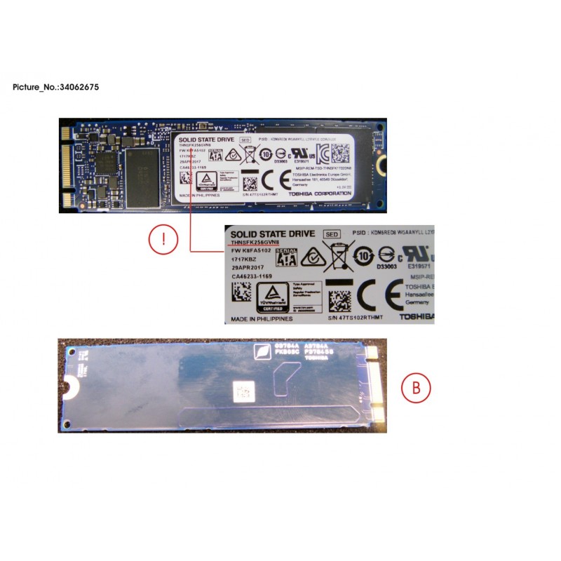 34062675 - SSD S3 M.2 2280 SG5/D 256GB (OPAL)