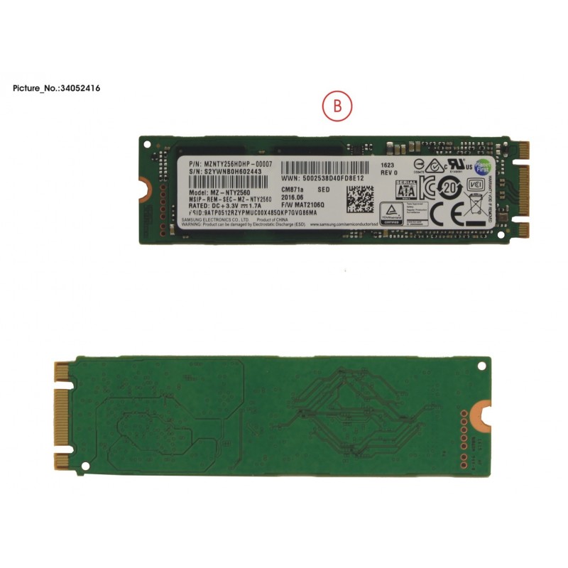 34052416 - SSD S3 M.2 2280 CM871A 256GB (OPAL)