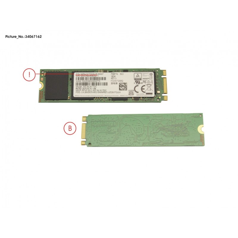 34067162 - SSD S3 M.2 2280 PM871B 1TB(OPAL)