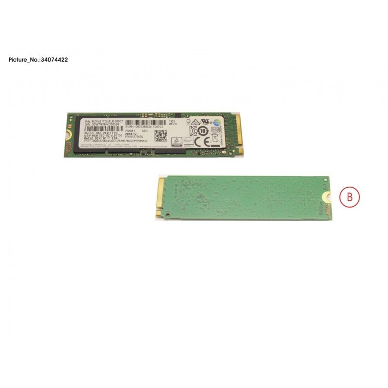 34074422 - SSD PCIE M.2 2280 PM981 1TB(FDE)