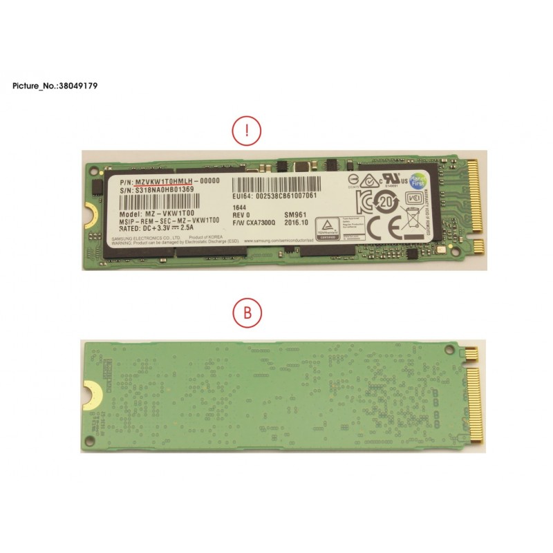 38049179 - SSD PCIE M.2 2280 1TB