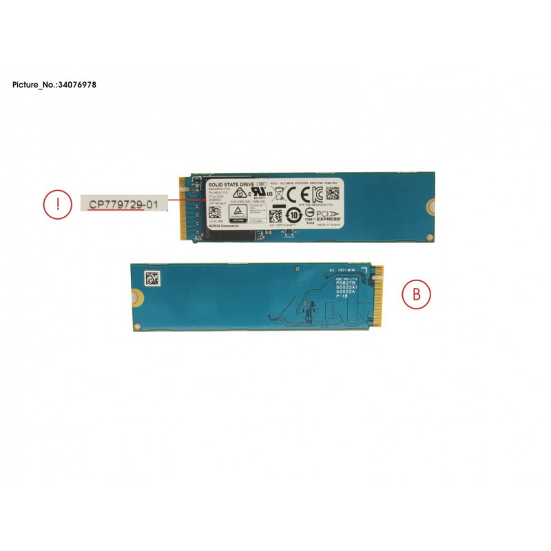 34076978 - SSD PCIE M.2 BG4 1TB(FED)