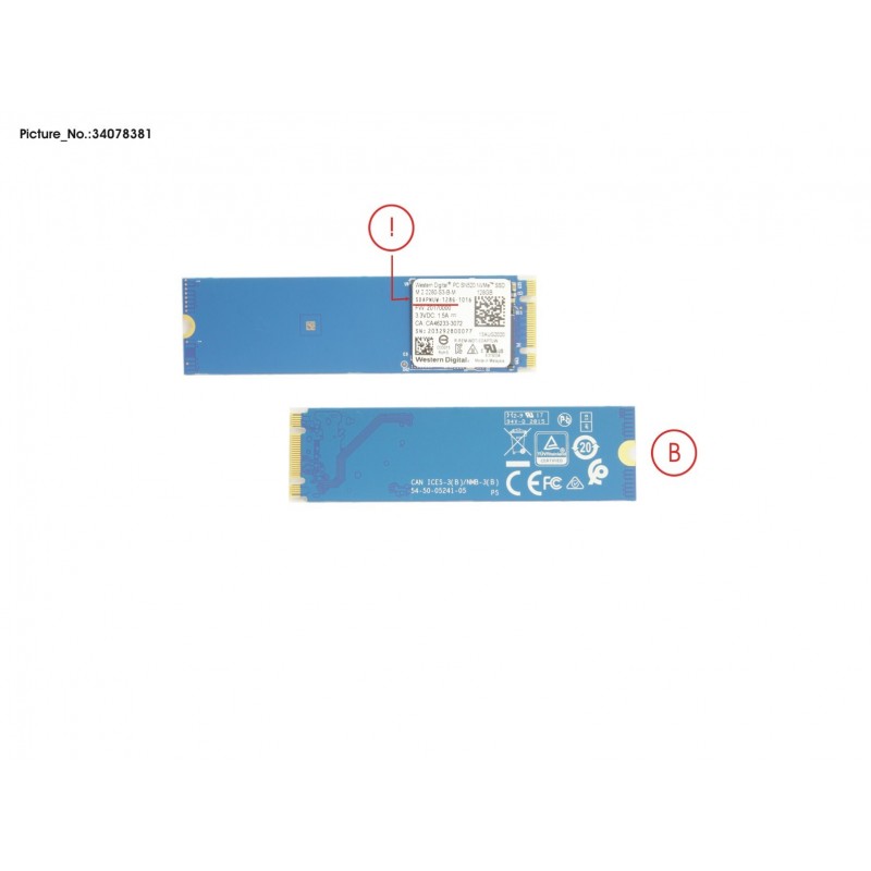 34078381 - SSD PCIE M.2 2280 128GB SN520