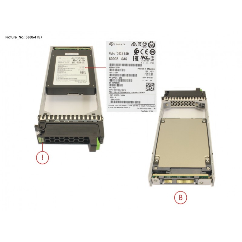 38064157 - JX40 S2 TLC SSD 800GB MU