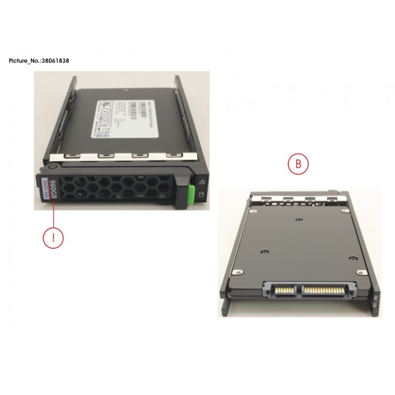 38061838 - SSD SATA 6G 960GB MIXED-USE 2.5" H-P EP