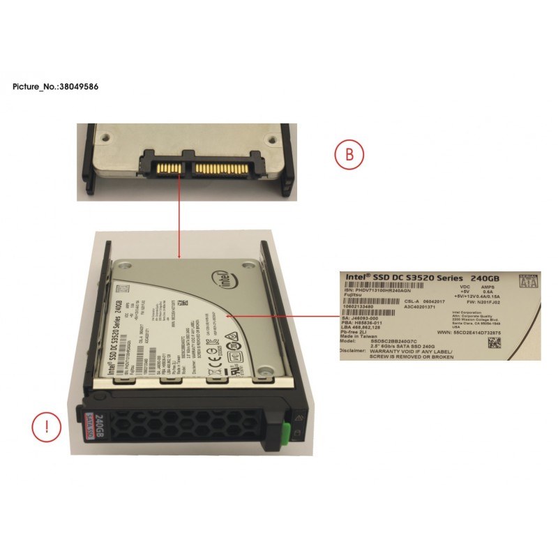 38049586 - SSD SATA 6G 240GB READ-INT. 2.5' H-P EP