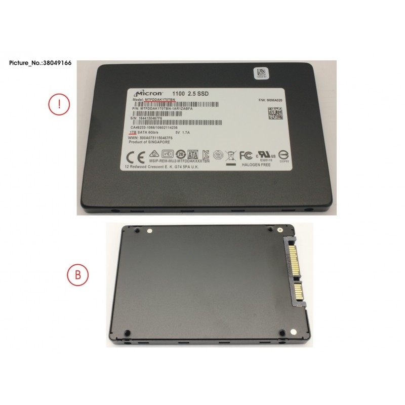 38049166 - SSD S3 1TB 2.5 SATA (7MM)