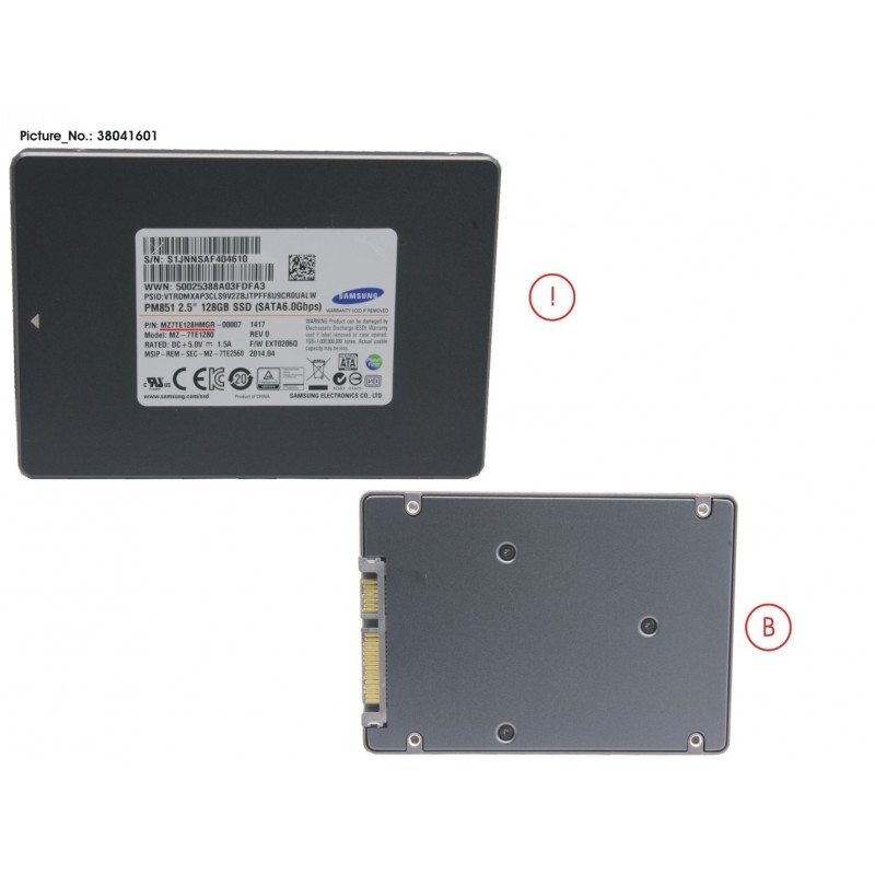 38041601 - SSD S3 128GB 2.5 SATA (7MM) (OPAL)