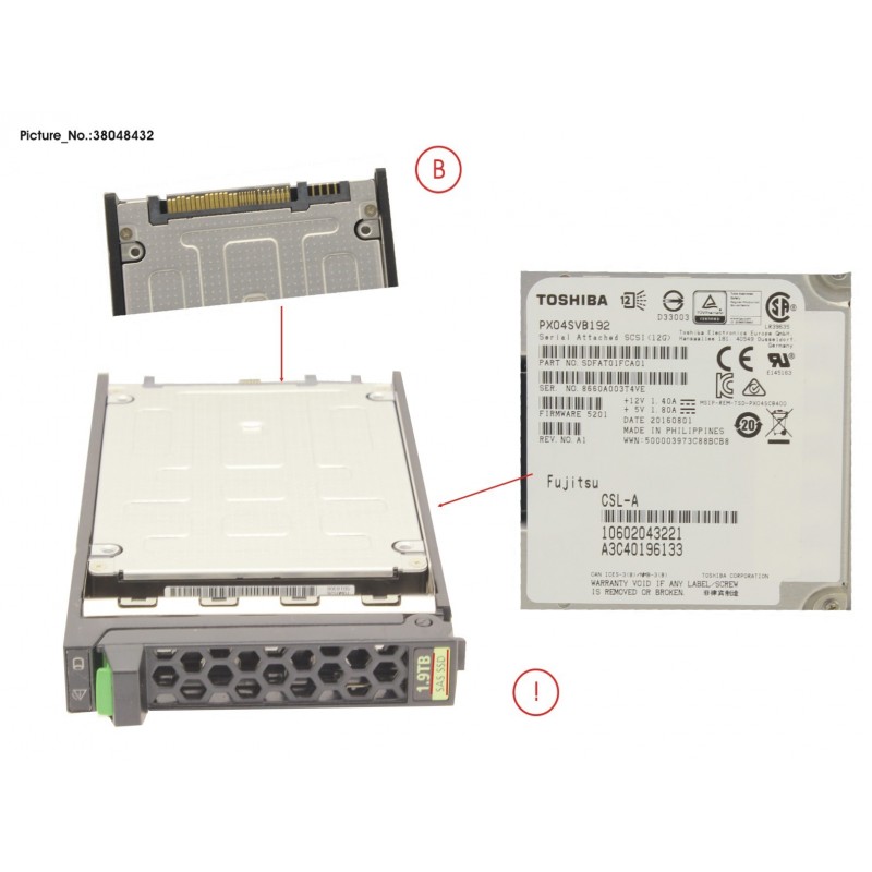 38048432 - SSD SAS 12G 1.92TB MIXED-USE 2.5' H-P EP