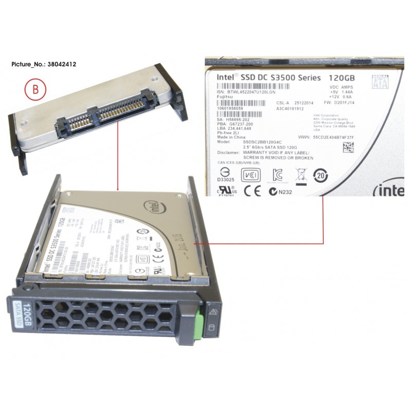 38042412 - SSD SATA 6G 120GB READ-INTEN 2.5' H-P EP