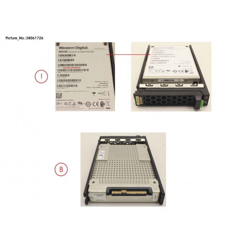 38061726 - SSD SAS 12G 480GB READ-INT. 2.5' H-P EP