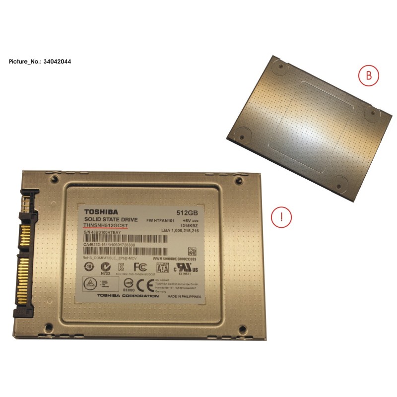 34042044 - SSD S3 512GB 2.5 SATA (7MM)