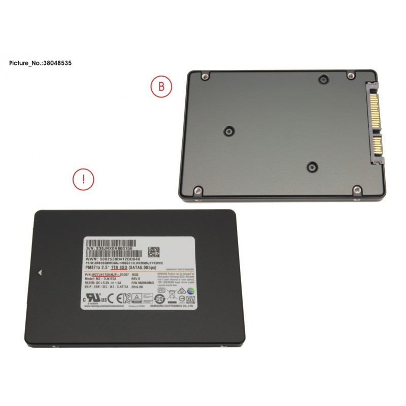 38048535 - SSD S3 1TB 2.5 SATA (7MM) (BMI ONLY)