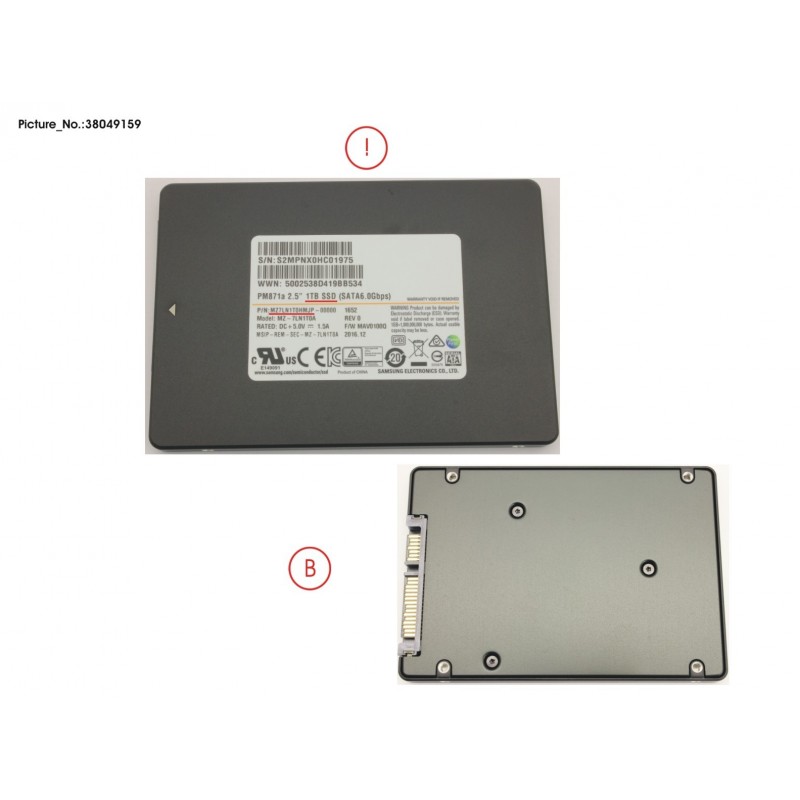 38049159 - SSD S3 1TB 2.5 SATA (7MM)