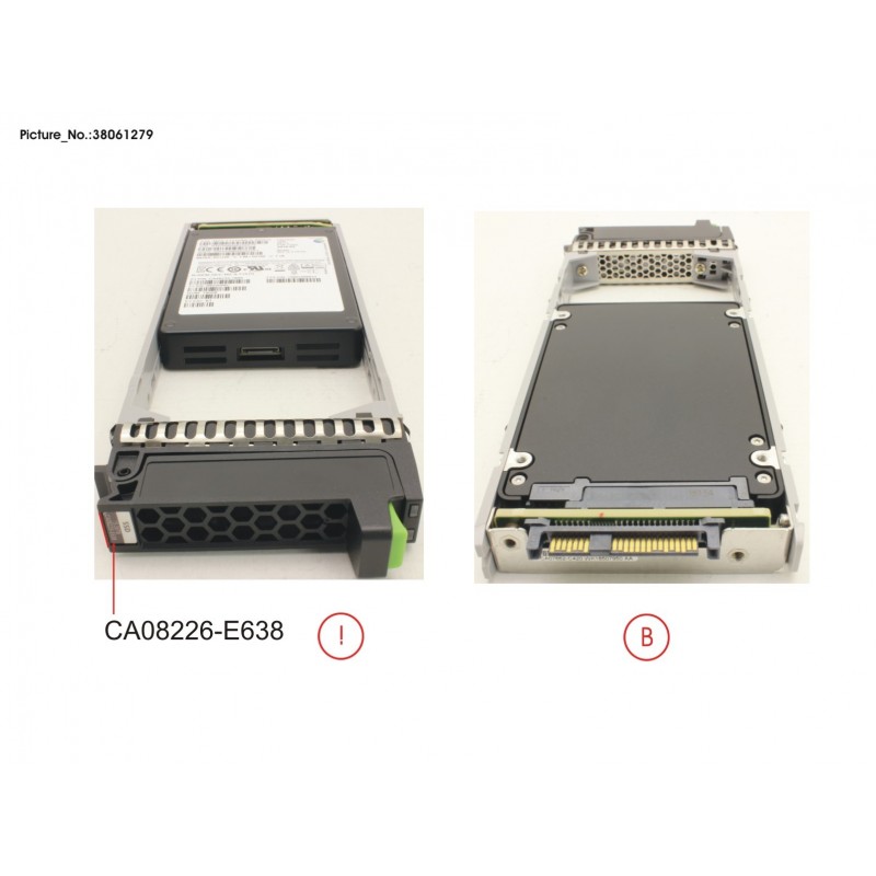 38061279 - DX S3/S4 SSD SAS 2.5' 15.36TB 12G