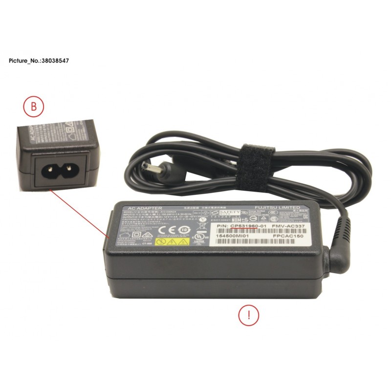 38038547 - AC-ADAPTER 12V 36W