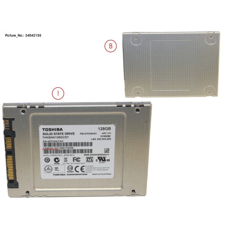 34042155 - SSD S3 128GB 2.5 SATA/TOS