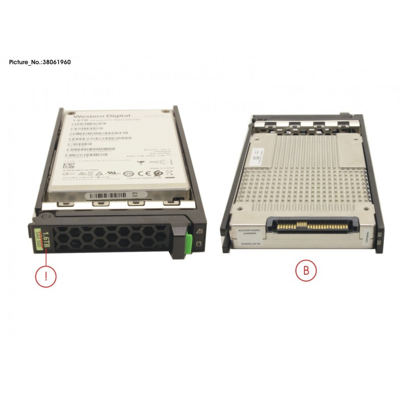 38061960 - SSD SAS 12G 1.6TB MIXED-USE 2.5" H-P EP