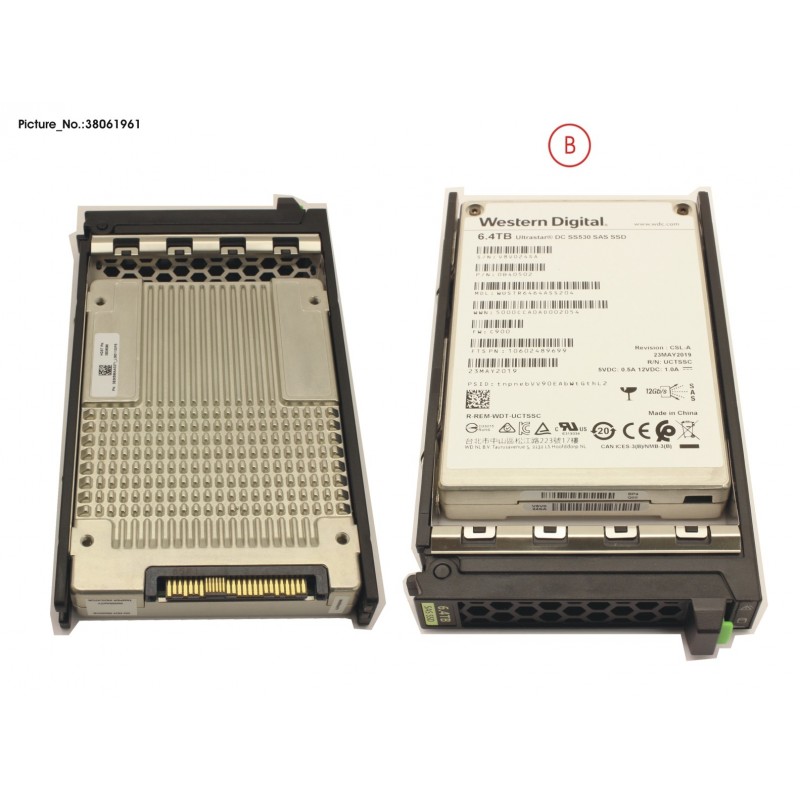 38061961 - SSD SAS 12G 6.4TB MIXED-USE 2.5" H-P EP